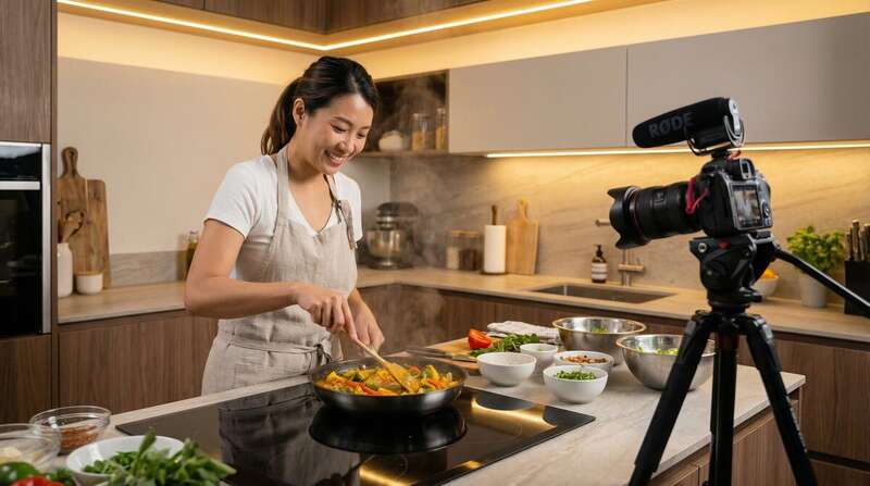 国产自拍美食视频